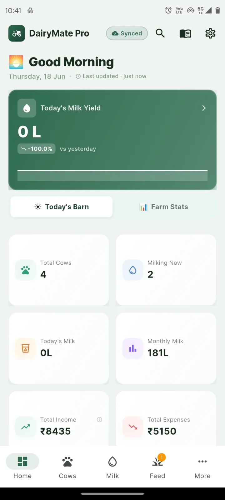 DairyFarmManager Mobile App