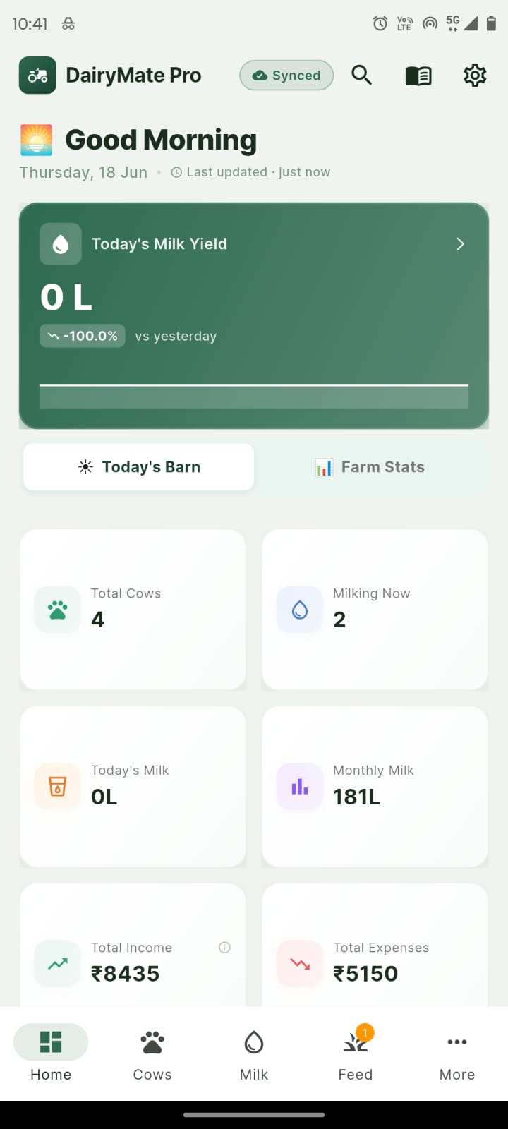 DairyFarmManager Mobile App